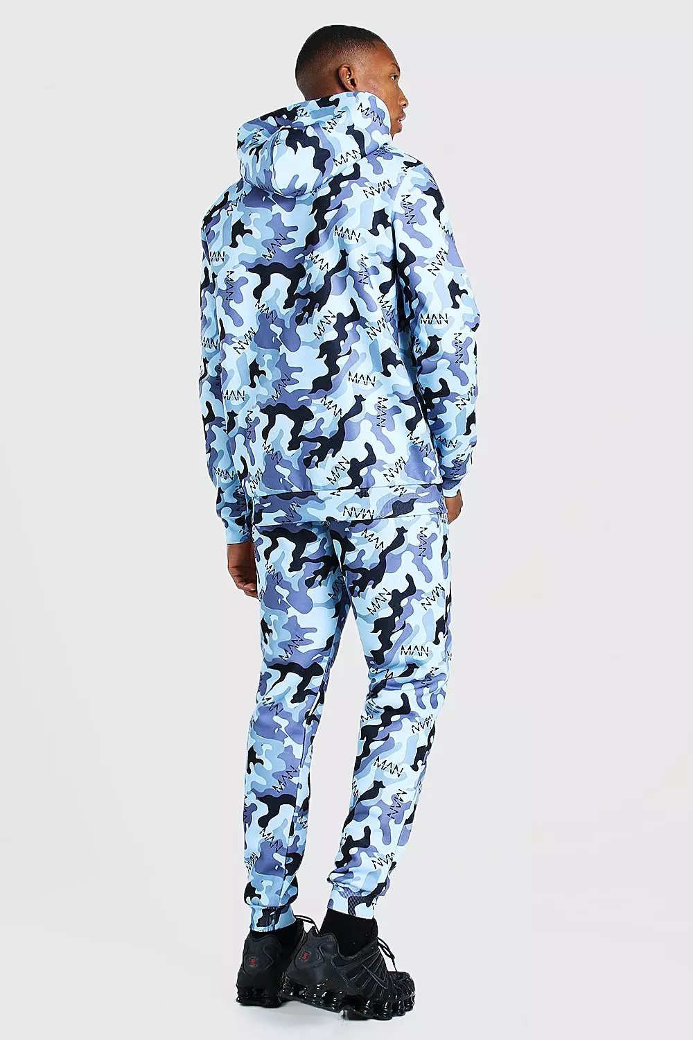 Blue camo nike store tracksuit